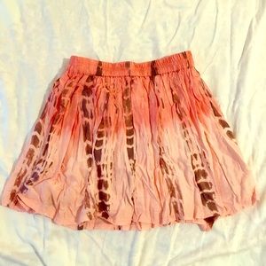 AE Pink Ombré Mini Skirt